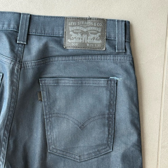 Levi's 508 29x30 Men's Slim Straight Jeans in Deep Indigo - Picture 4 of 4